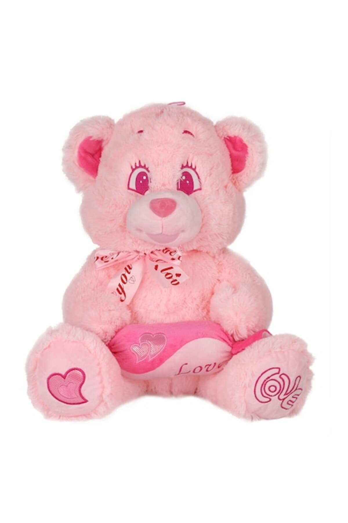 Fotografie produs: Jucarie de plus Amek, Ursulet cu bomboane, 50 cm, Roz