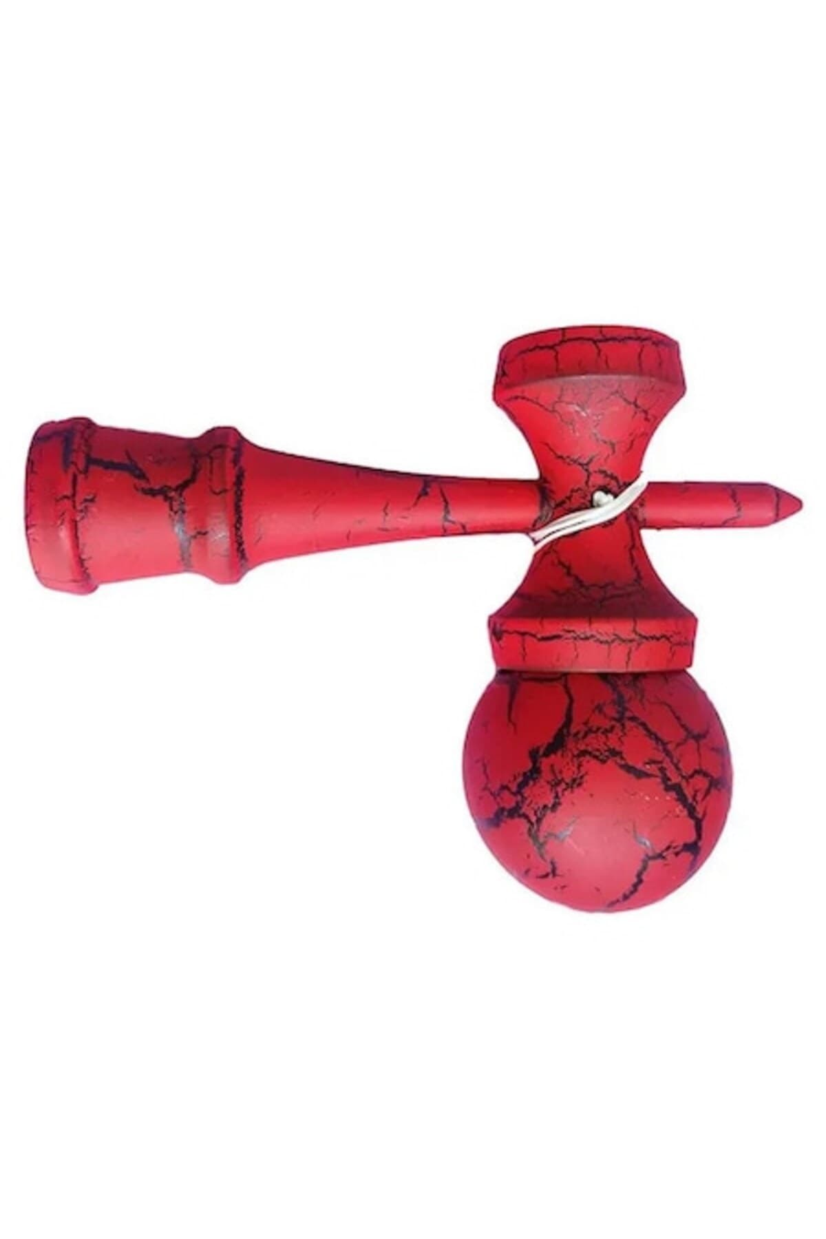 Fotografie produs: Jucarie Kendama interactiva, negru-rosu, din lemn, pentru 14+ ani