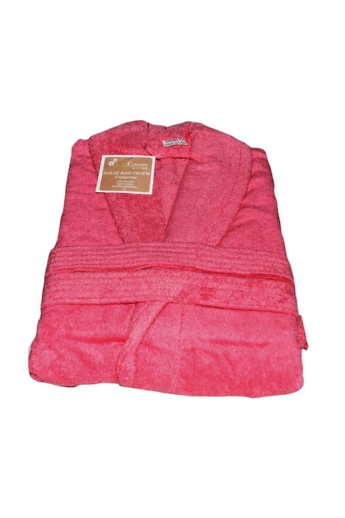 Fotografie produs: Halat de Baie Frotir, 100% Bumbac, Gros si Pufos, Roz, 420 GSM, marime universala