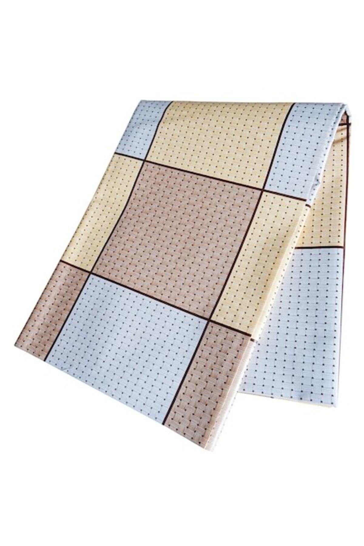 Fata de masa tip musama Natalia, 100x140 cm, impermeabila, pvc pe textil, patrate mari