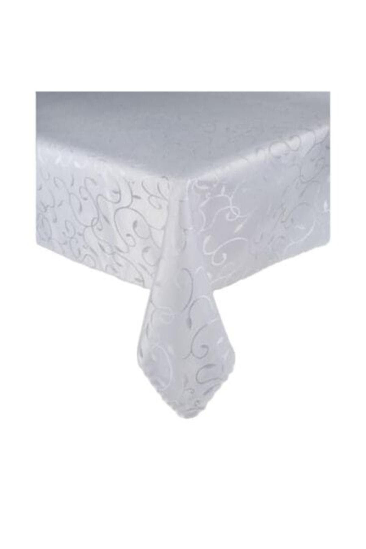Fotografie produs: Fata de masa, Mesa, Poliester, Rezistenta la pete, 140 x 260 cm, Alb - Alb