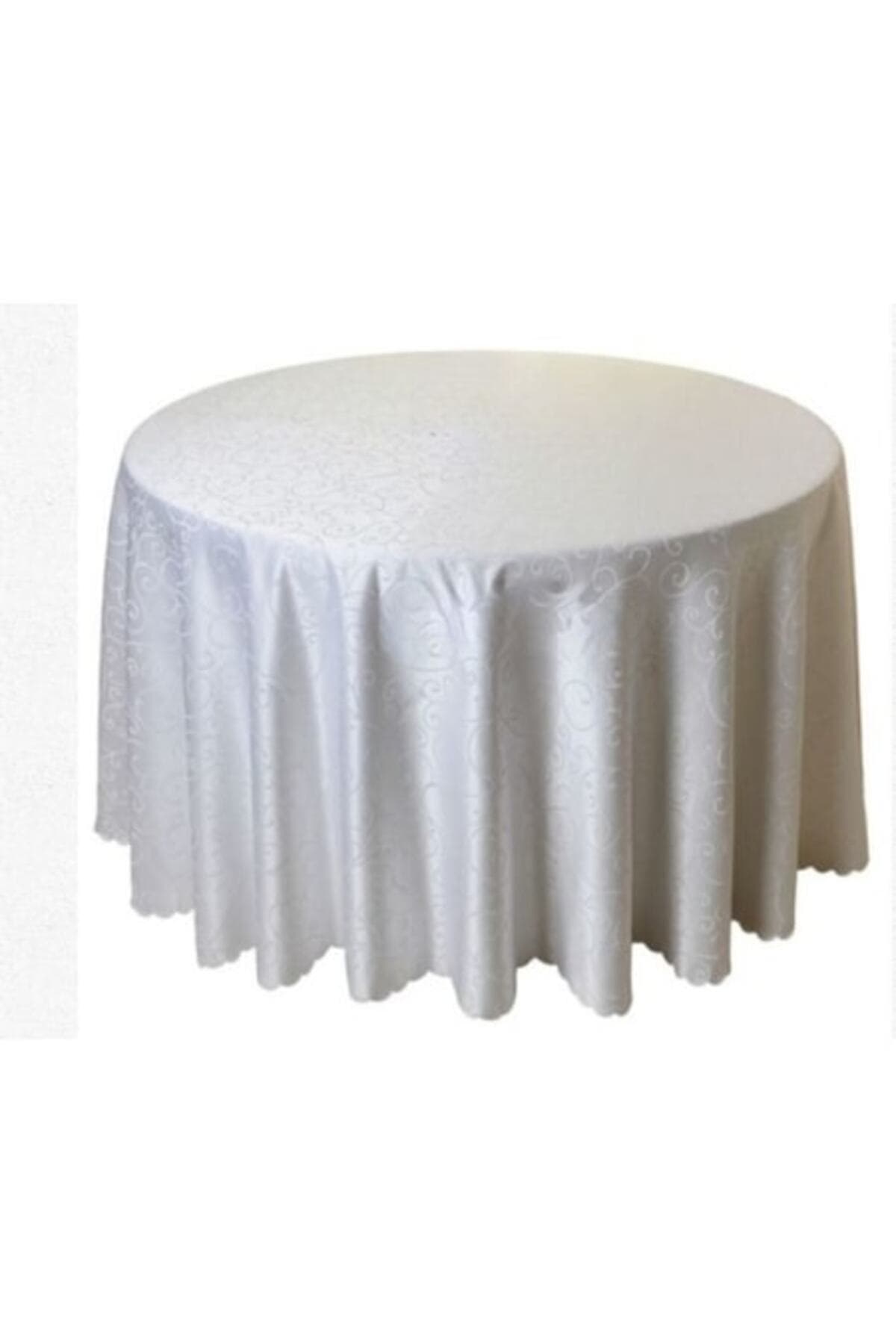 Fotografie produs: Fata de masa rotunda, 250 x 250 cm - White Concept de E Efrall - Alb