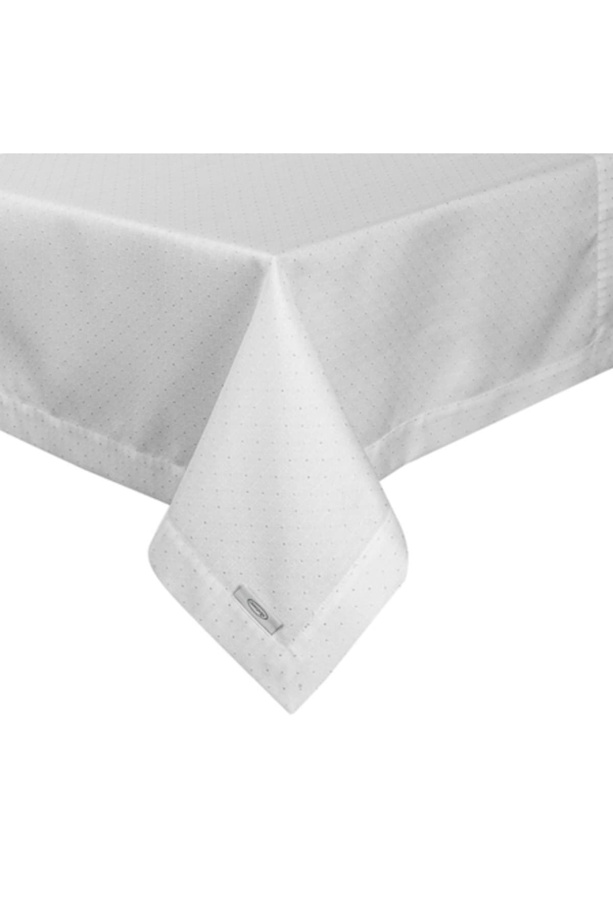 Fotografie produs: Fata de masa Ellen 140x180 alb/argintiu - Argintiu