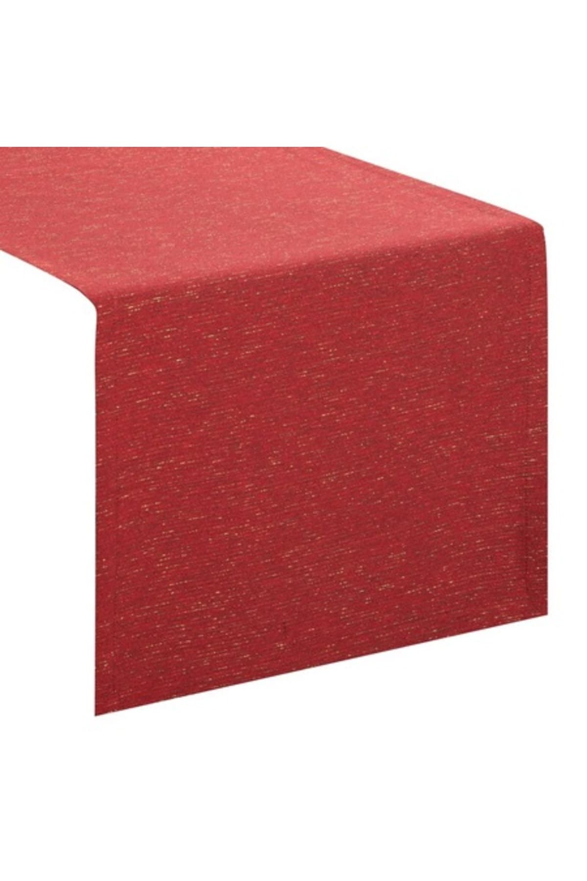 Fotografie produs: Fata de masa Lise tema Craciun, 40 x 140 cm, Rosu/Auriu - Rosu