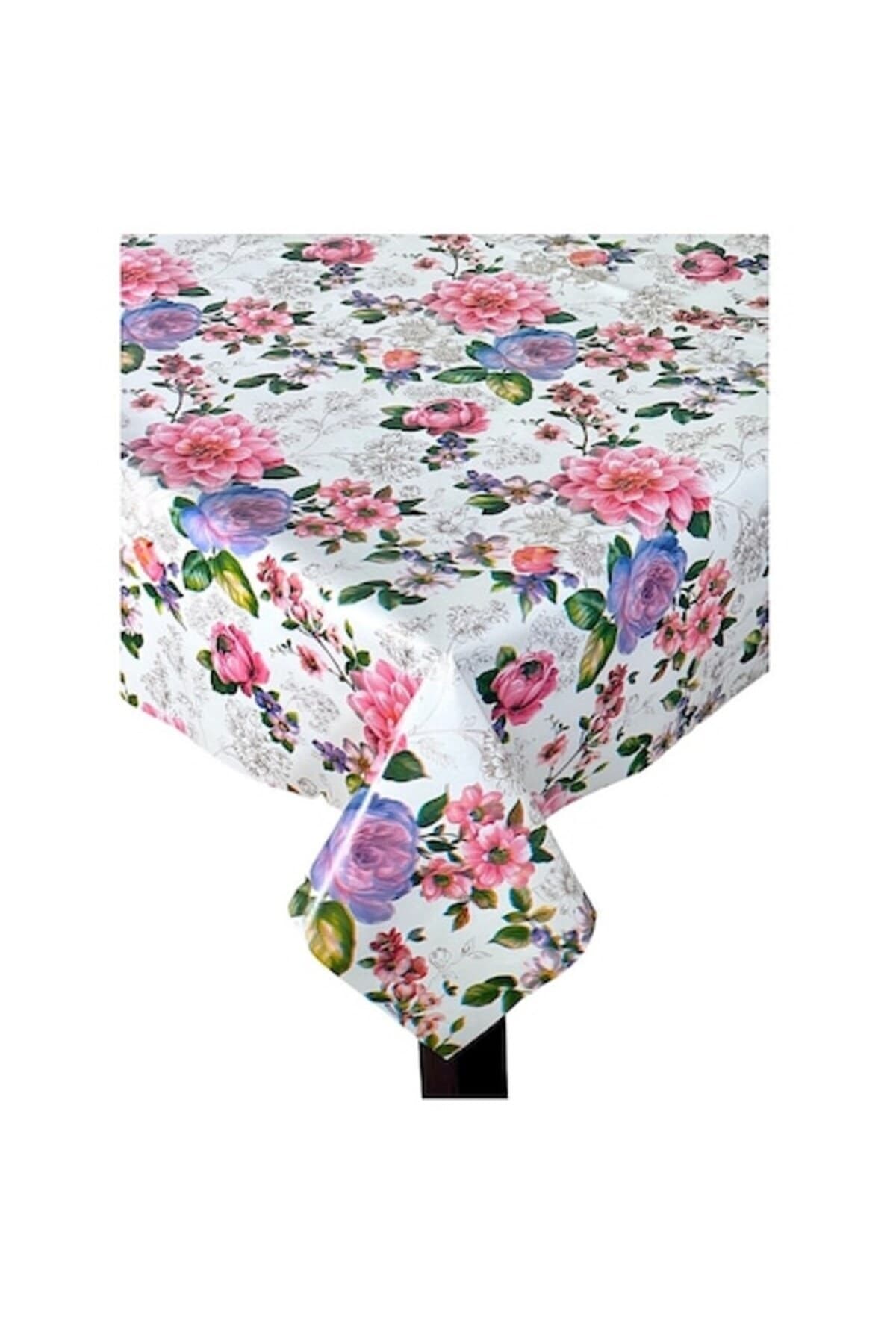 Fotografie produs: Fata de masa tip musama, floral bej roz, 100 x 140 cm - Bej