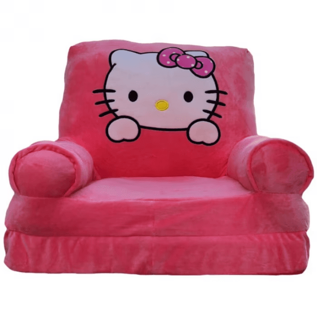 Fotoliu Hello Kitty, cu 2 placi, Extensibil, roz, Concept E EFRALL