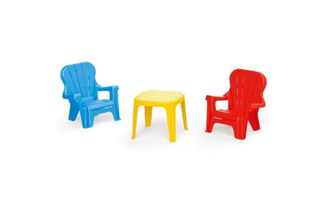 Fotografie produs: Set de masa cu scaune pentru copii albastru si portocaliu-Concept E Efrall - Multicolor